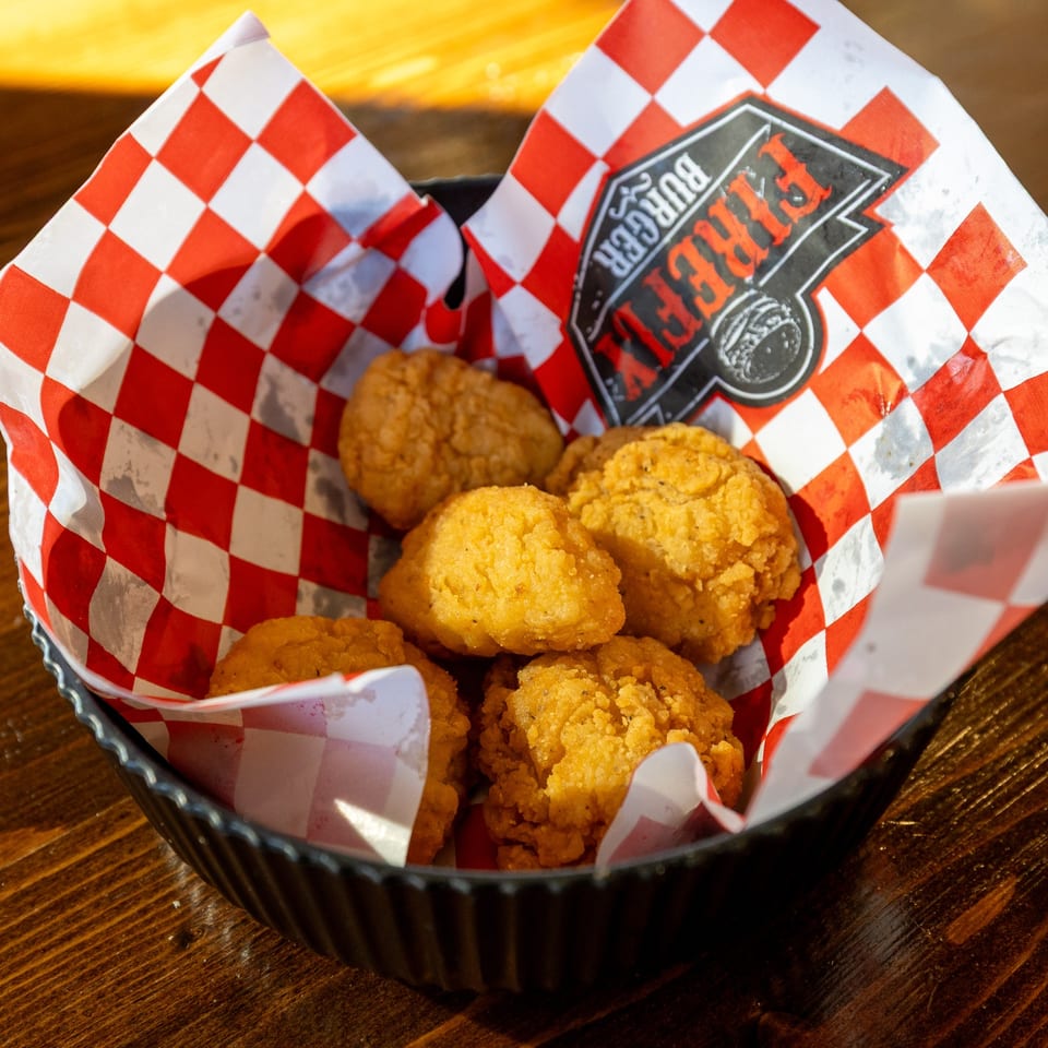 Golden chicken bites